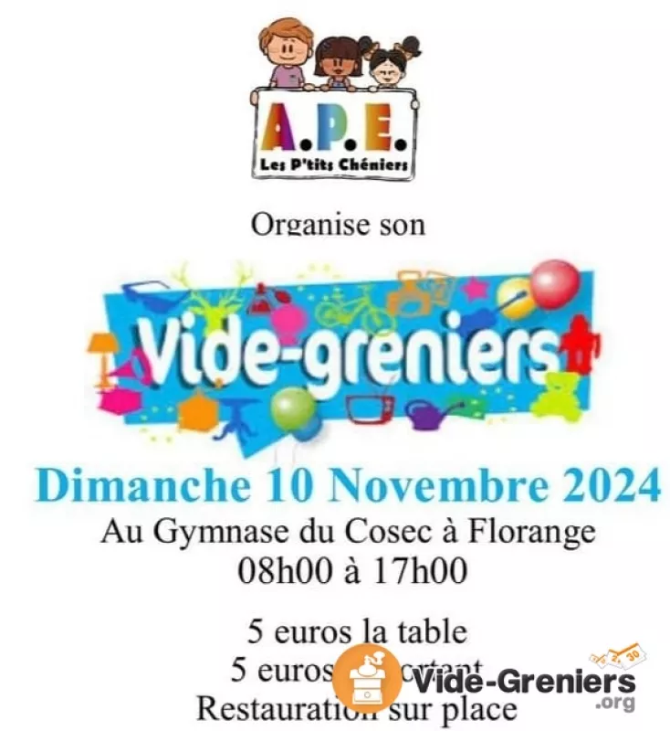 Vide Grenier de l'Ape les P'Tits Cheniers