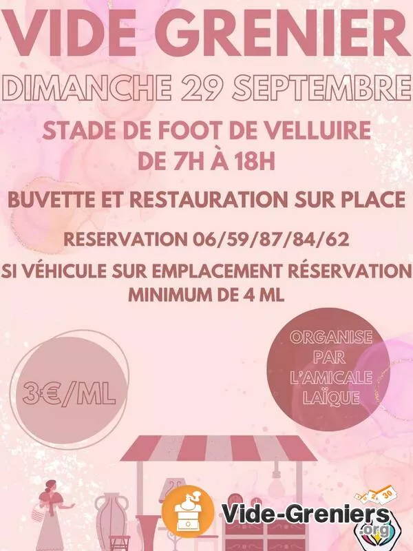 Vide Grenier de l'Amicale Laïque-Marche Rose