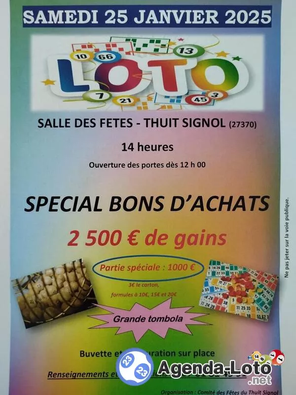 Grand Loto du Comité des Fêtes de Thuit Signol