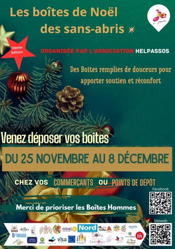 Les Boites de Noël des Sans-Abris