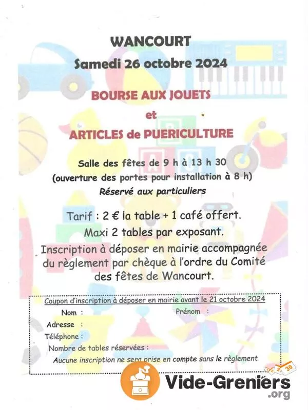 Bourse Aux Jouets et Articles de Puericulture