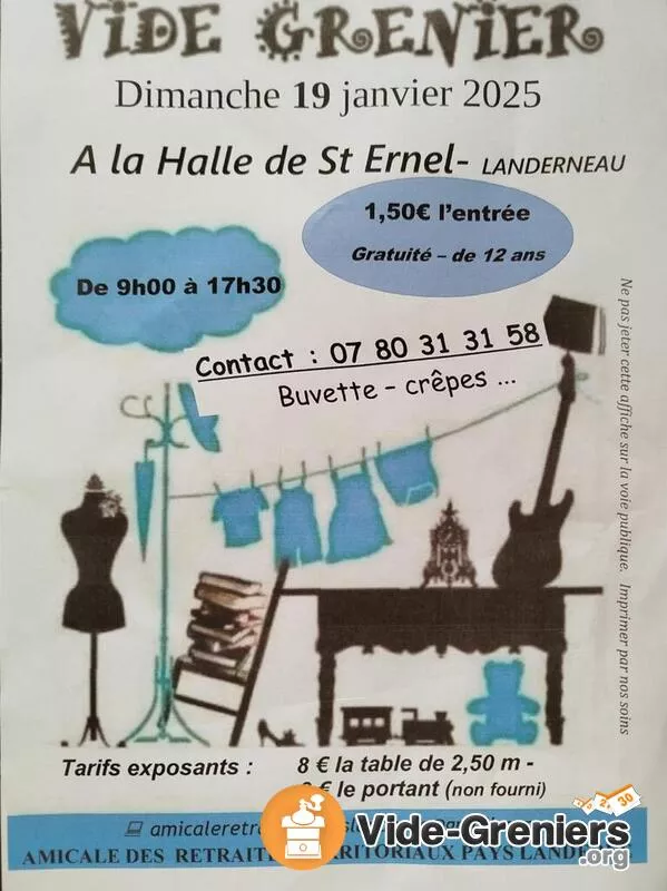 Vide Grenier-Dimanche 19 Janvier 2025