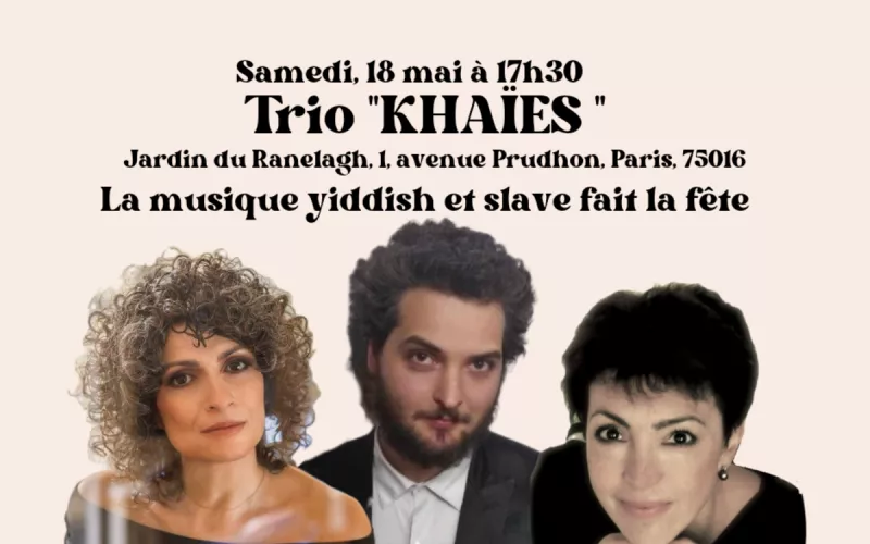 Kiosques en Fête : Concert de Trio «Khaïes» au Jardin du Ranelagh