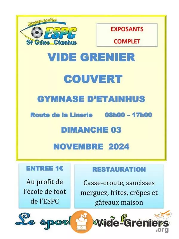 Vide Grenier Couvert de l'Espc