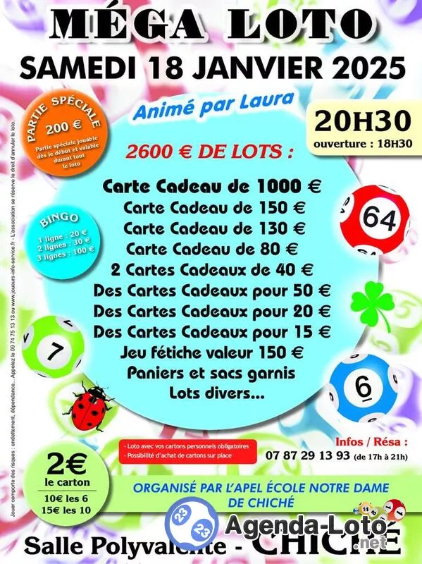 Mega Loto Ape Notre Dame de Chiche