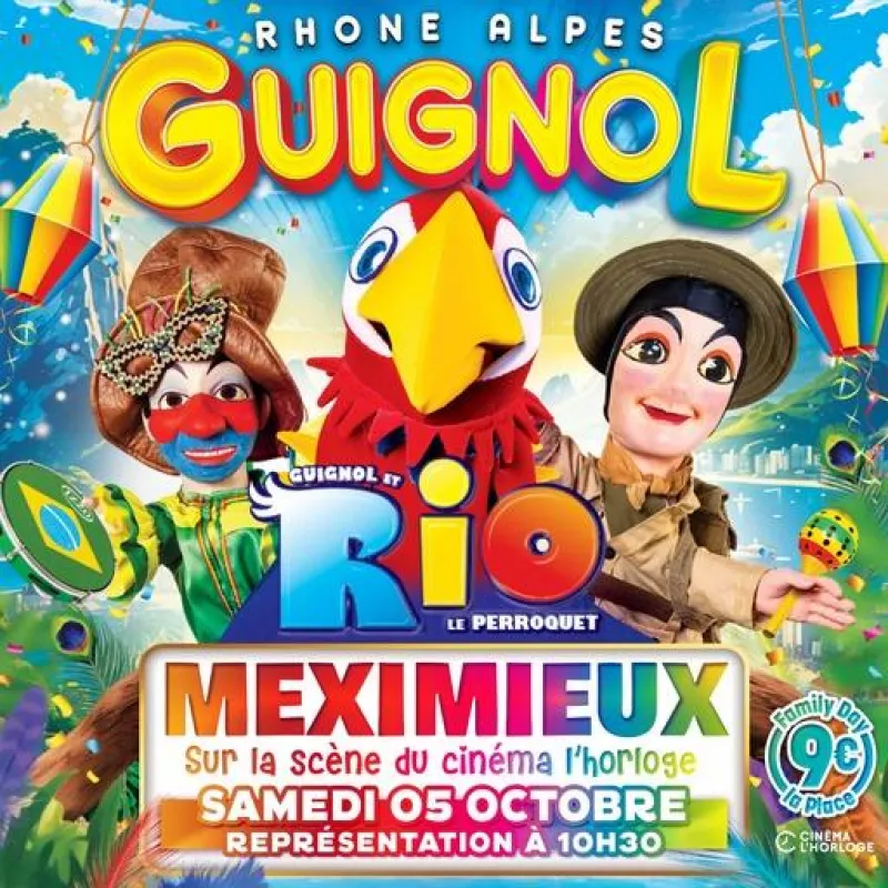 Guignol Rhône Alpes et Rio le Majestueux Perroquet