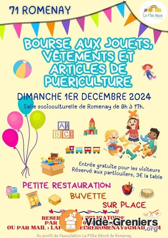 Bourse Aux Jouets, Vêtements et Articles de Puériculture