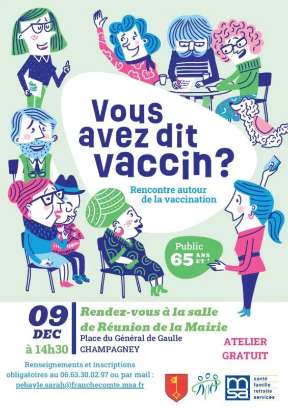 Atelier Gratuit «Vous Avez Dit Vaccin ?»-Seniors