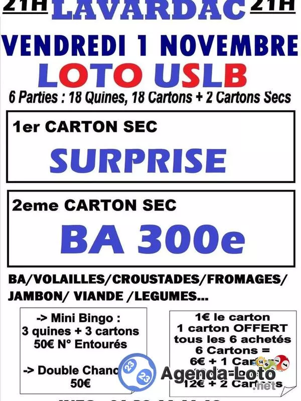 21H Loto Vab et Uslb