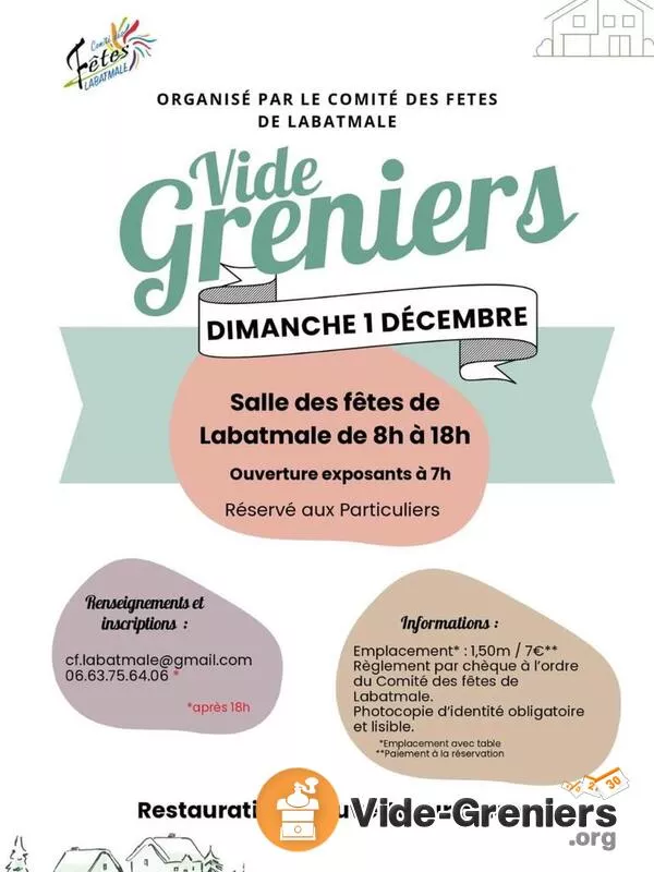 Vide Greniers du Comité des Fêtes