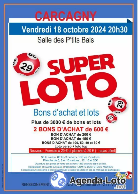 Loto Bons D Achat et Lots