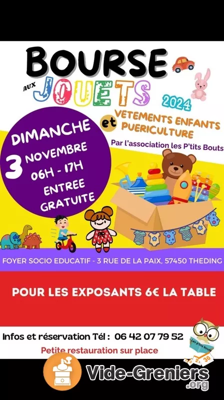 Bourse Aux Jouets et Vêtements Enfants-Puériculture