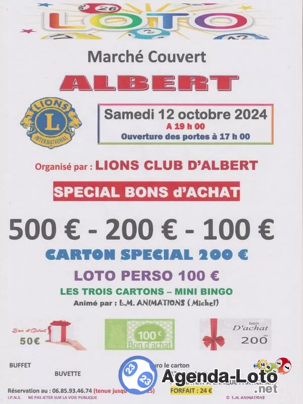 Loto Lions Club d'Albert