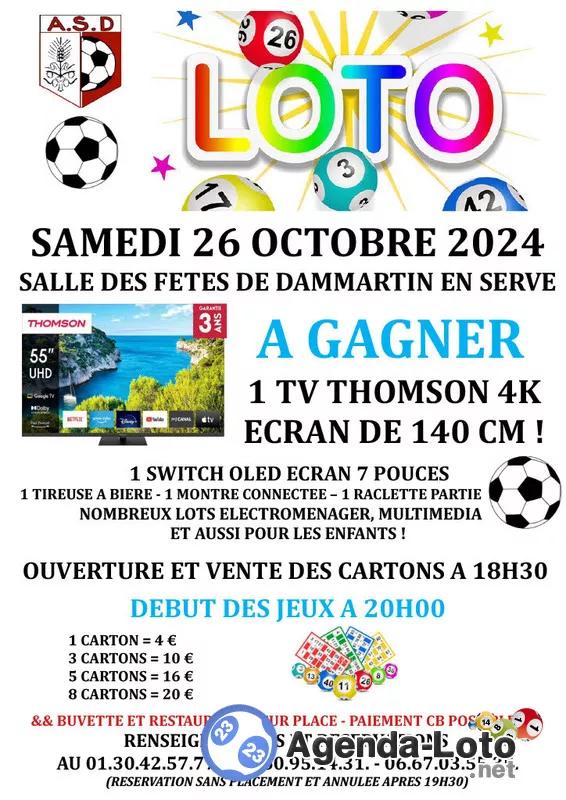 Loto As Dammartin en Serve-Club de Football