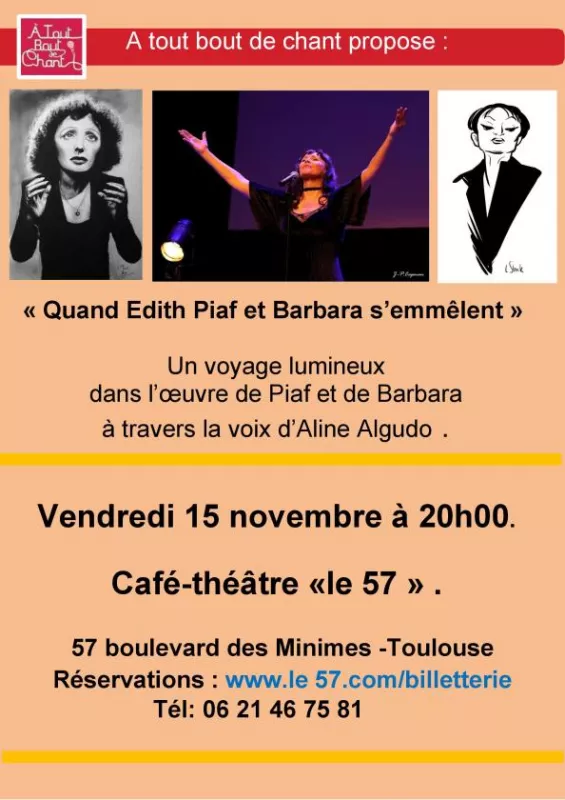 «Quand Barbara et Édith Piaf S’emmêlent»