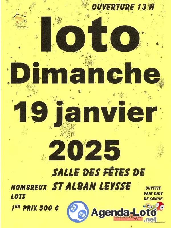 Loto du Comité des Fêtes de Saint Alban Leysse