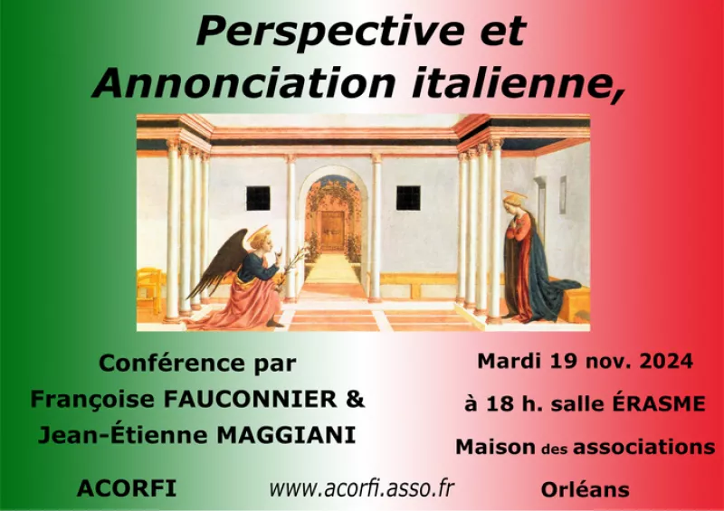 Perspective et Annonciation Italienne par Françoise Fauconnier et Jean-Étienne Maggiani