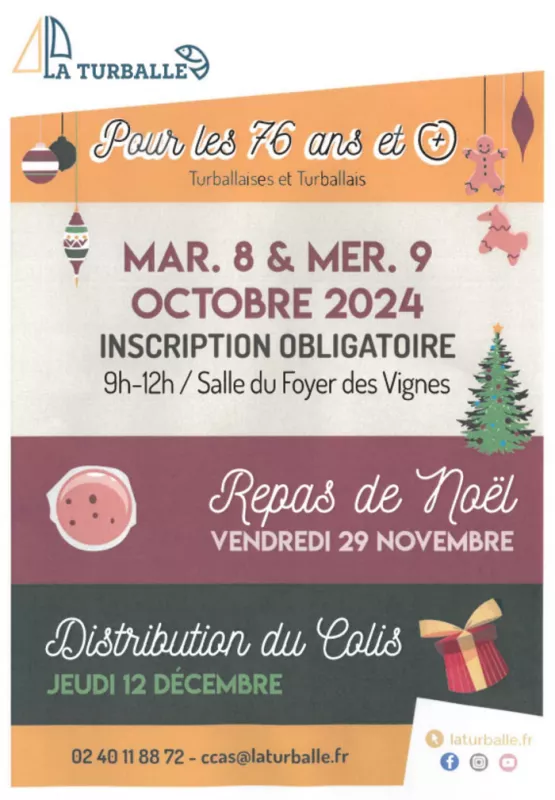 Inscription pour le Repas de Noël