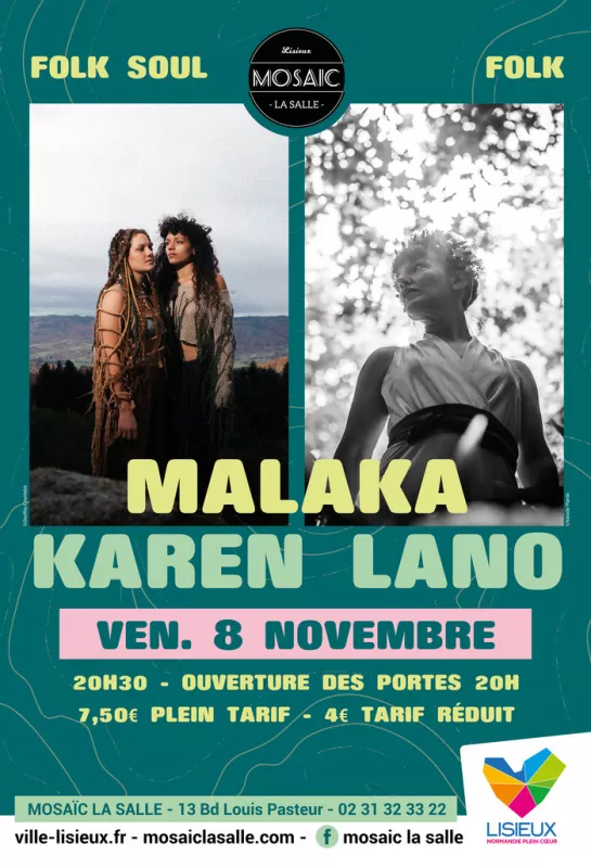 Concert : Malaka + Karen Lano