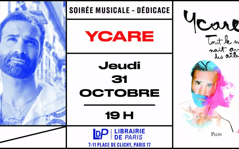 Soirée Musicale et Dédicace avec Ycare à la Librairie de Paris