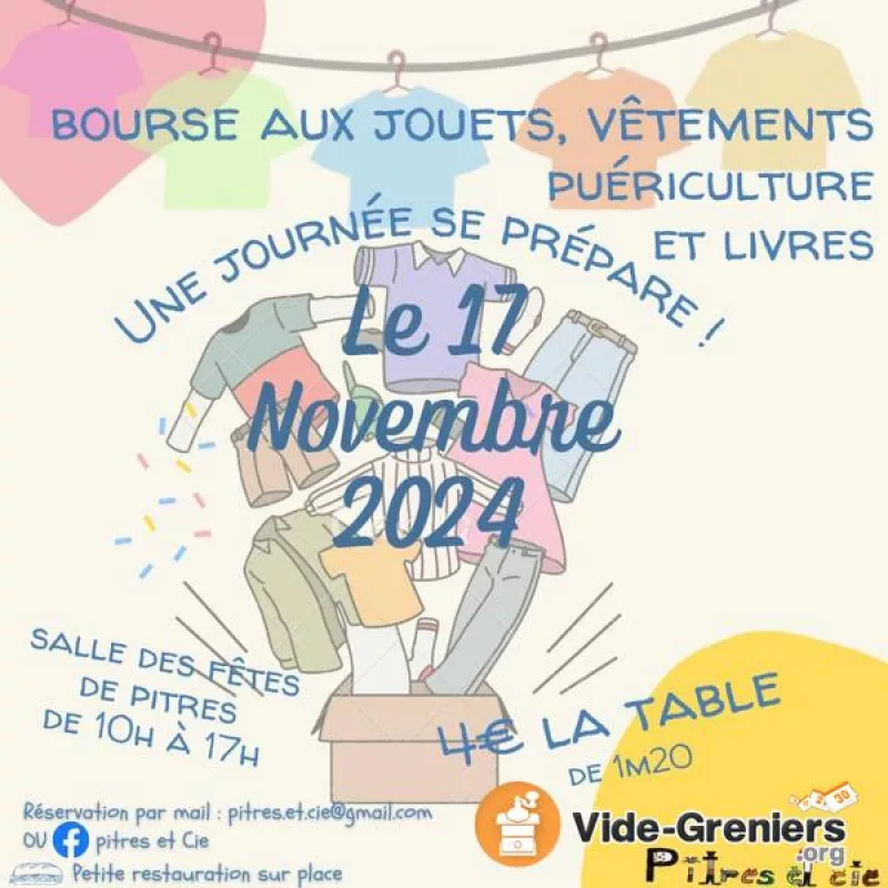 Bourses Aux Vêtements, Jouets et Livres