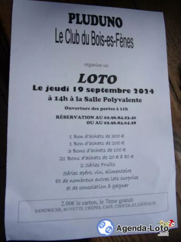 Loto Club du Bois-Es-Fènes de Pluduno