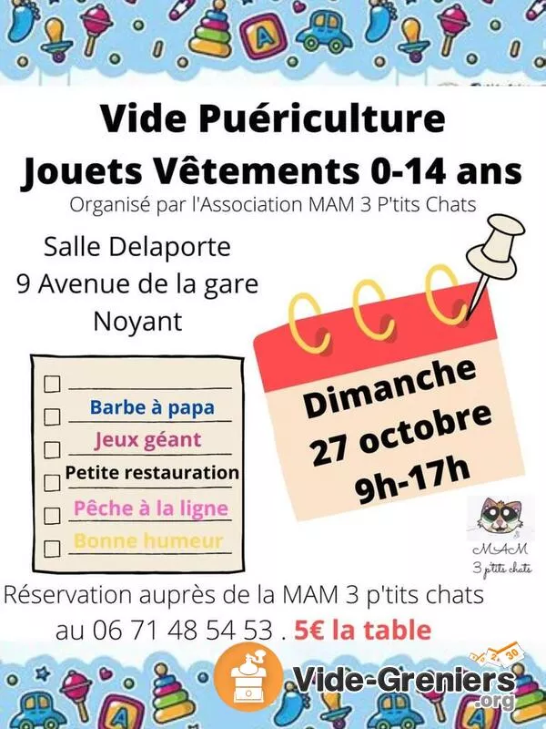 Vide Puériculture Mam 3 P'Tits Chats