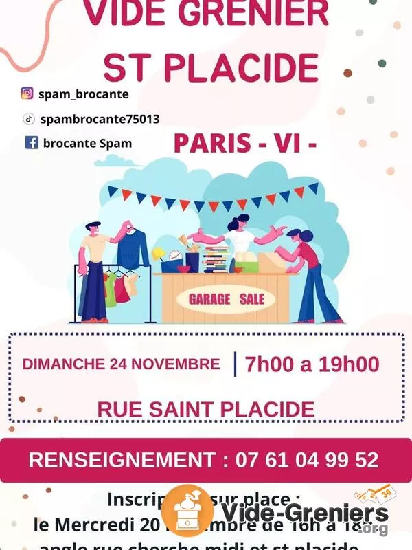 Vide Grenier Saint Placide