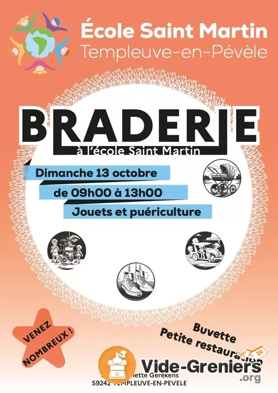 Braderie Puériculture et Jeux Ecole St Martin Templeuve