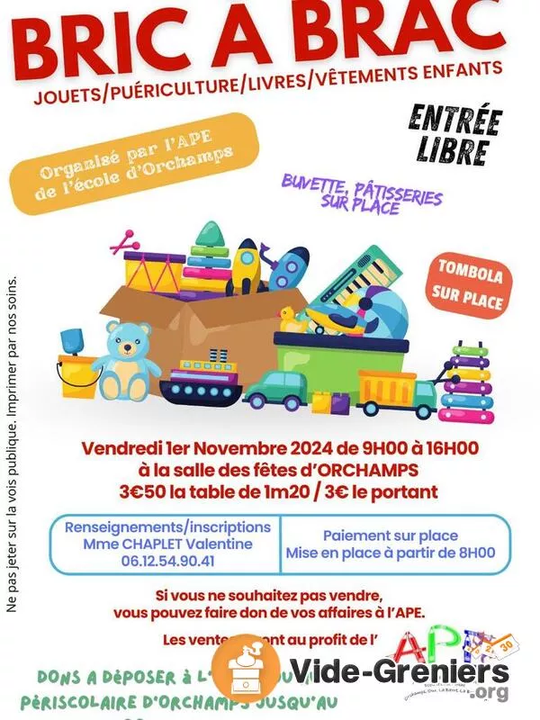 Bric a Brac Jouets, Puériculture, Livres, Vêtements Enfants