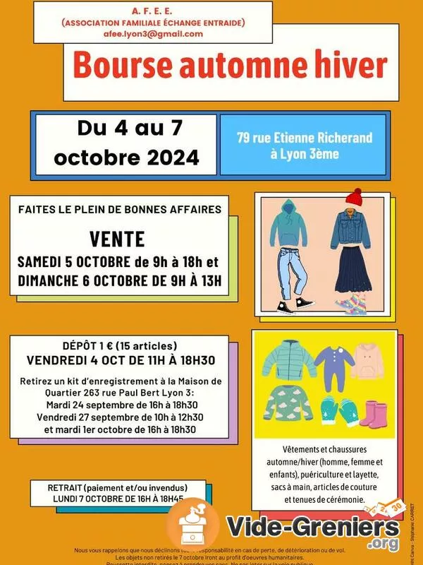 Bourse Aux Vêtements Automne-Hiver , Puériculture ,