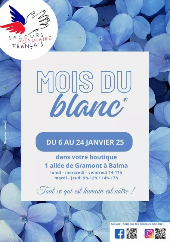 Mois du Blanc-du 6 au 24 Janvier