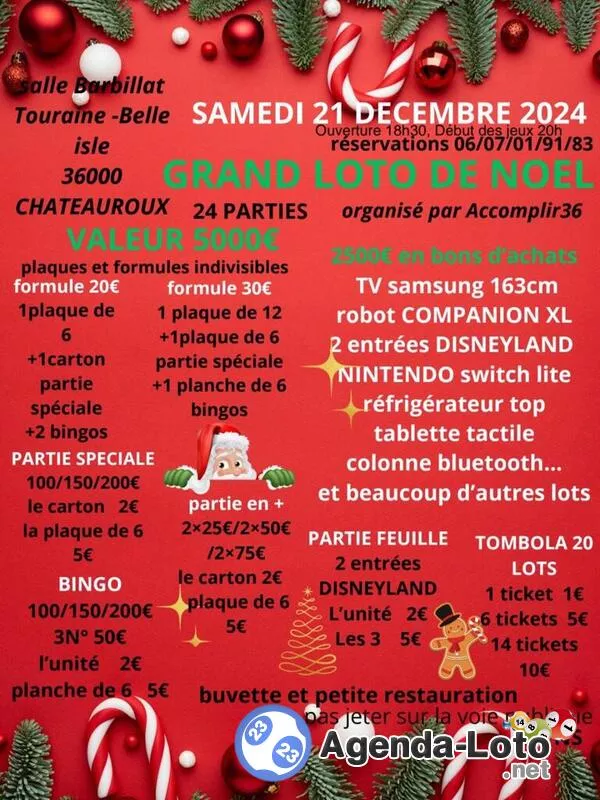 Grand Loto de Noël et Loto Gourmand