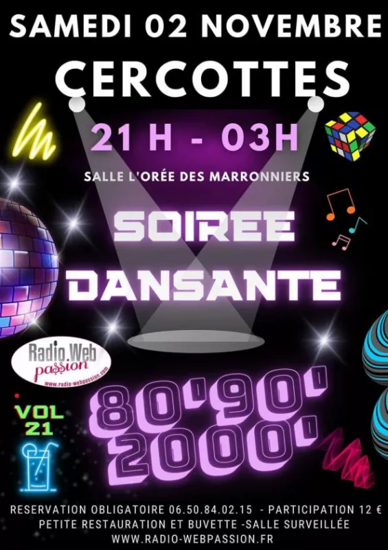 Soirée Dansante Année 80/90/2000