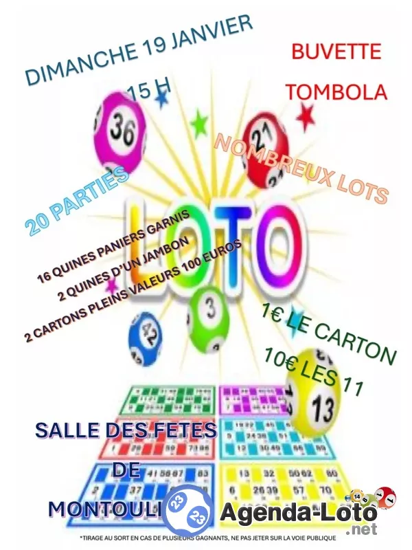 Loto du Comité des Fêtes de Montouliers