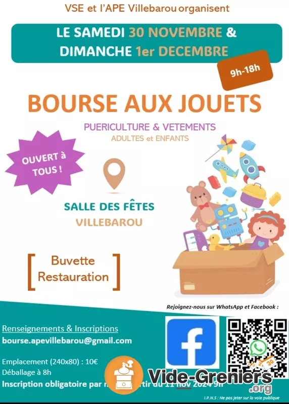 Bourse Aux Jouets, Vêtements et Puériculture