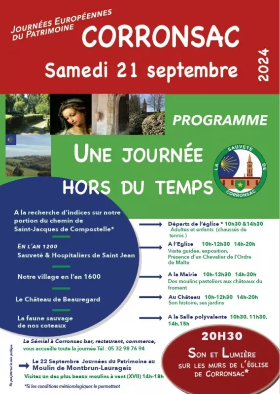 Une Journée Hors du Temps : Tout le Programme des Journées du Patrimoine à Corronsac