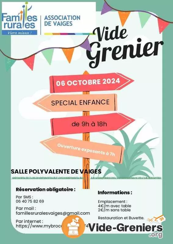 Vide Grenier Spécial Enfance