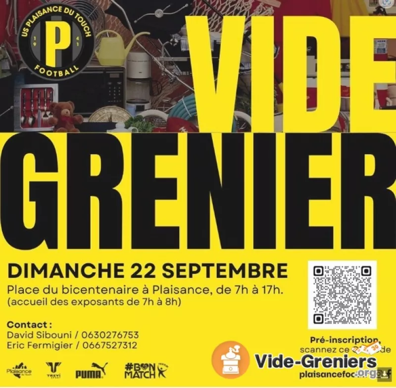 Vide Grenier Us Plaisance Football