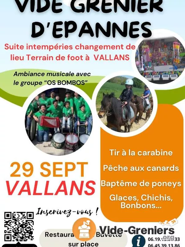 Vide Grenier Epannes-(Suite Intempéries Déplacé à Vallans)