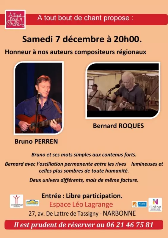 Concert Bruno Perren et Bernard Roques