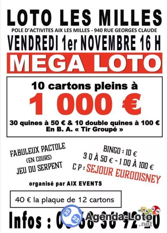 Mega Loto du 1Er Novembre