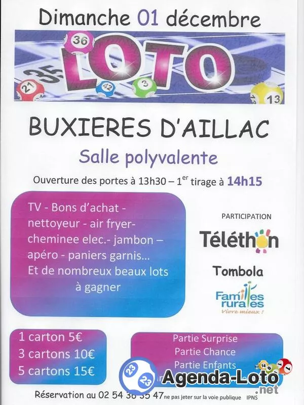 Loto Participation Téléthon