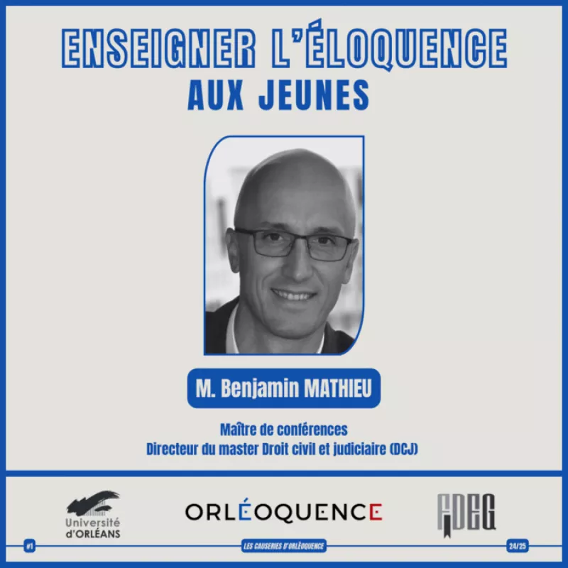 Causerie «Enseigner l'Éloquence Aux Jeunes» avec B. Mathieu