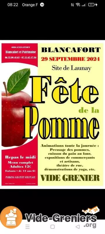 Vide Grenier Fête de la Pomme