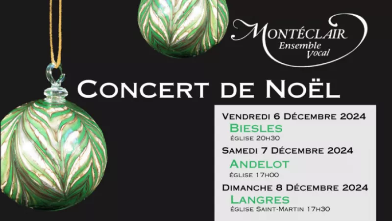 Concert de Noël de l'Ensemble Vocal Montéclair