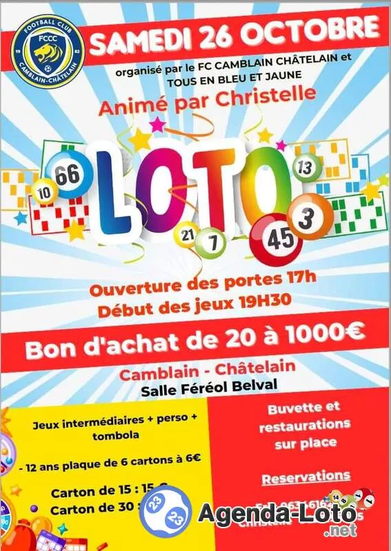 Loto du Fc Camblain Chatelain