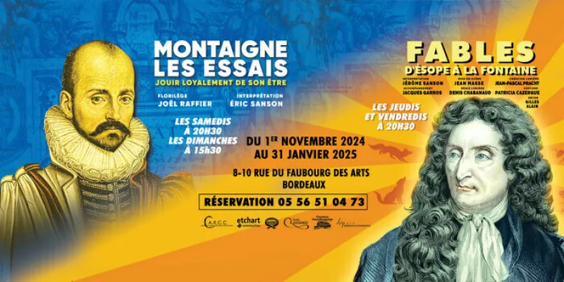 Spectacle Fables d'Ésope à la Fontaine et les Essais de Montaigne