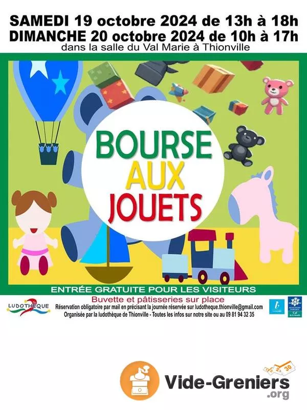 Bourse Aux Jouets Organisée par la Ludothèque de Thionville