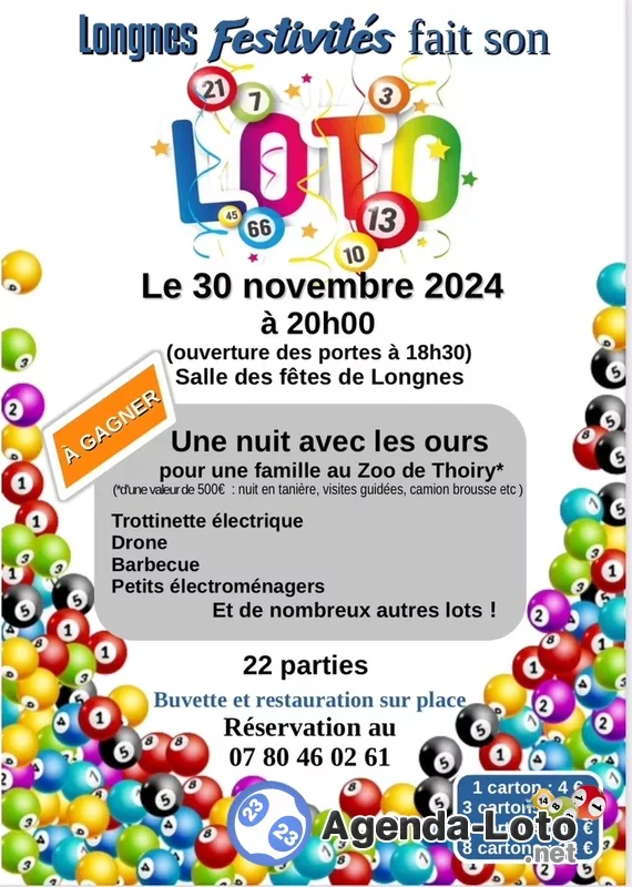 Loto Longnes Festivités à 20H